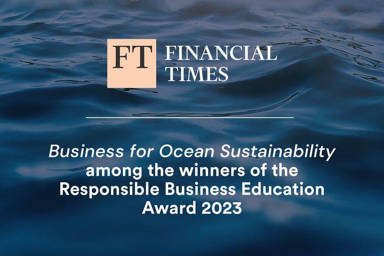 Immagine per articolo Business for Ocean Sustainability among the winners of the Responsible Business Education Award 2023